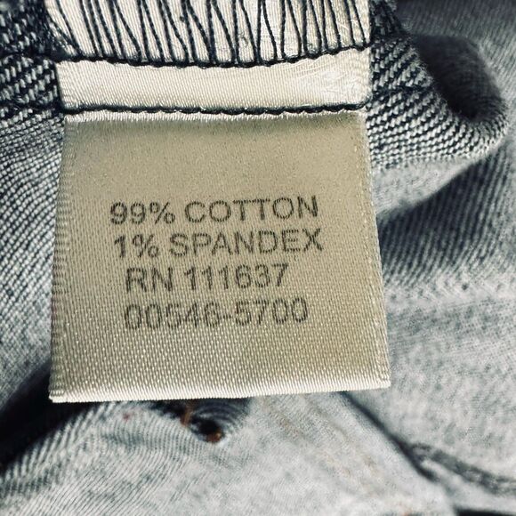 Christopher Banks Denim Jacket M Blue Dark Wash Button Cotton Blend Womens - Picture 4 of 9